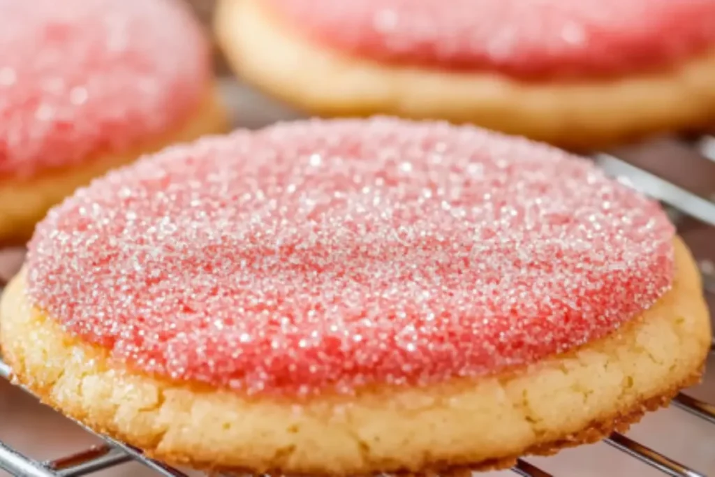 Easy Irresistible Strawberry Sugar Cookies