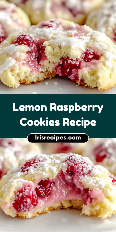 Easy Lemon Raspberry Cookies Soft & Tangy Treat