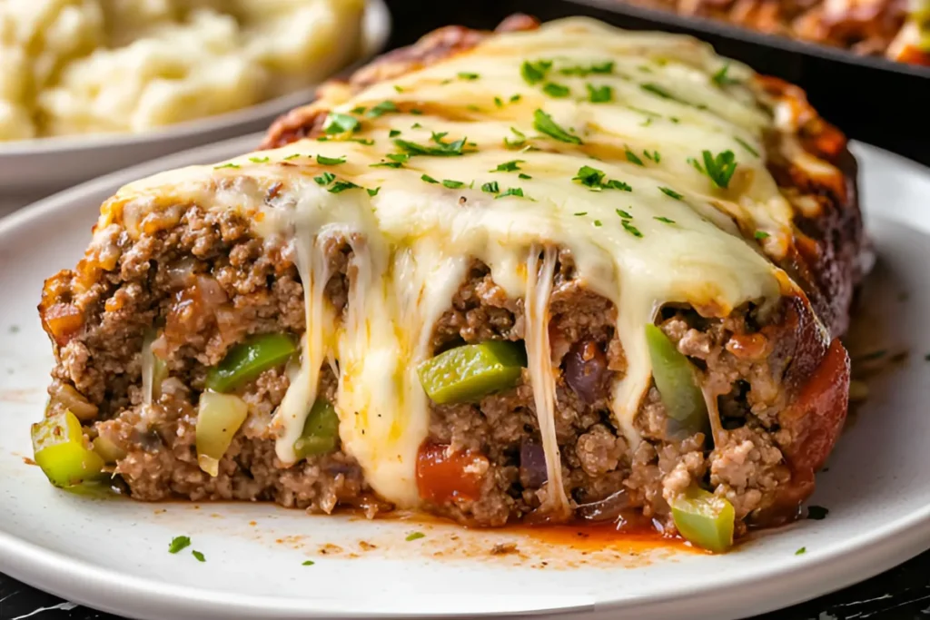 Easy Philly Cheesesteak Meatloaf Recipe