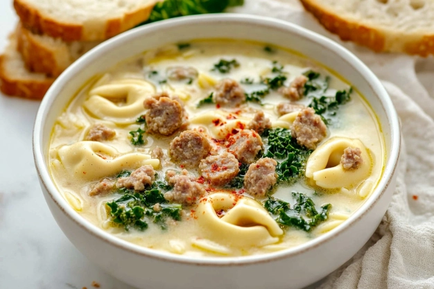 Easy Sausage Tortellini Soup