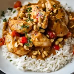 Easy Slow Cooker Peanut Chicken