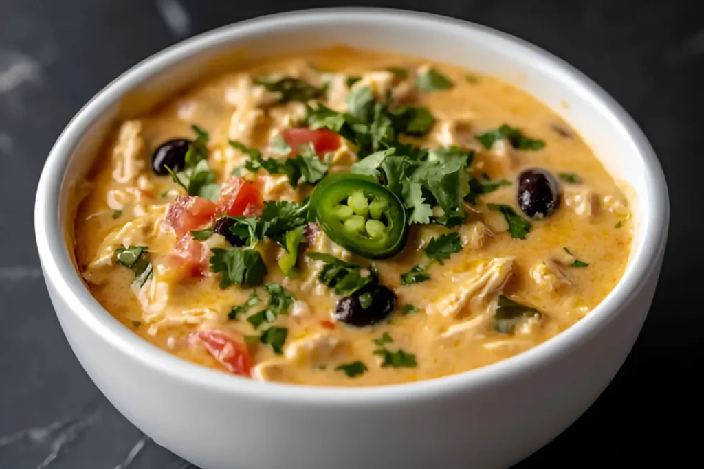 Easy Slow Cooker Queso Chicken Dip