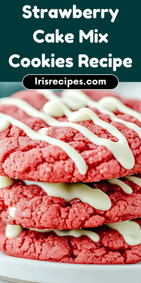 Easy Strawberry Cake Mix Cookies Just 4 Ingredients