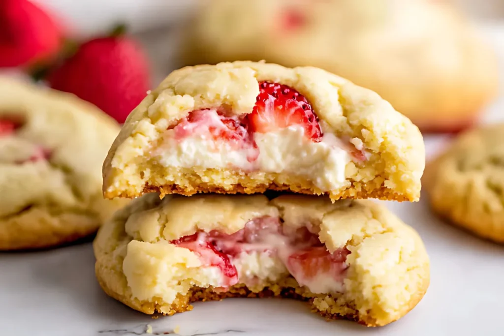 Easy Strawberry Cheesecake Cookies