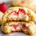 Easy Strawberry Cheesecake Cookies