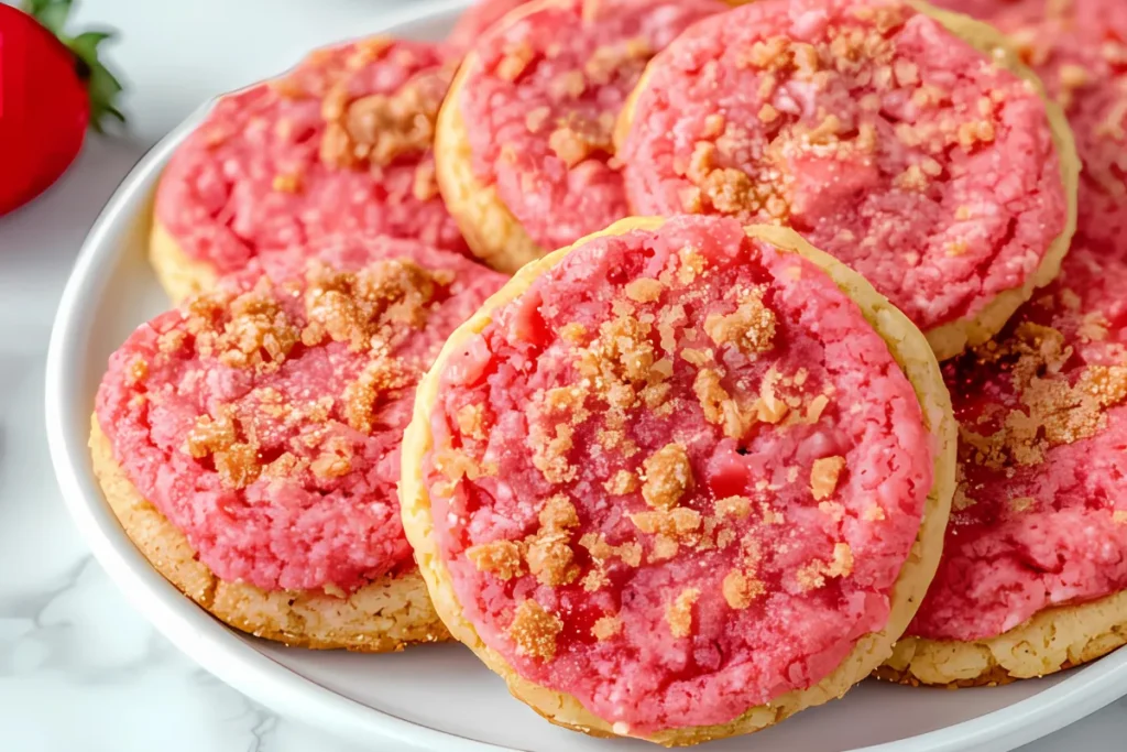 Easy Strawberry Crunch Cookies Recipe