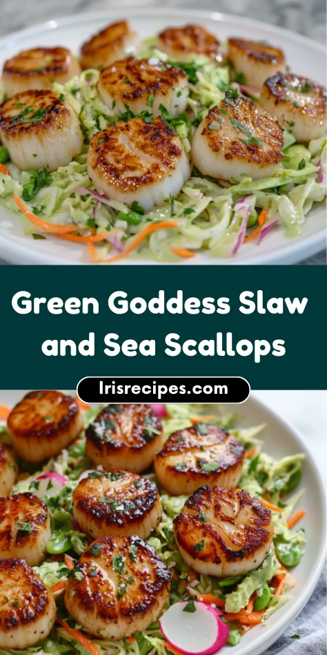 Green Goddess Slaw & Seared Sea Scallops A Fresh, Flavorful Delight