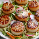 Green Goddess Slaw and Sea Scallops