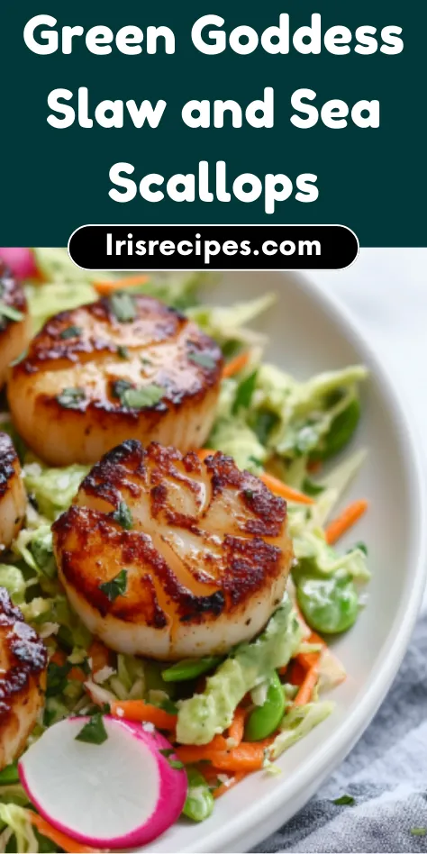 Green Goddess Slaw and Sea Scallops A Light Flavorful Dish