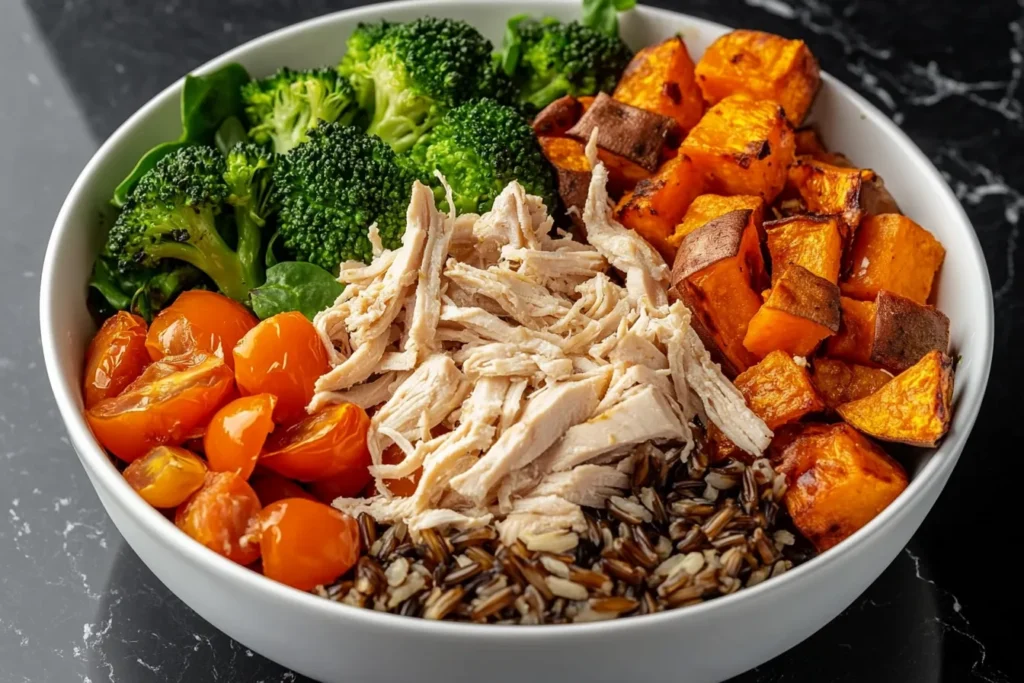 Healthy Chicken Veggie Power Bowl Recipe