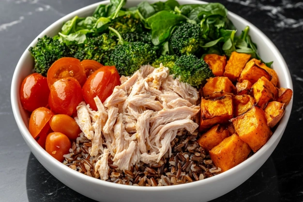 Healthy Chicken & Veggie Power Bowl Recipe