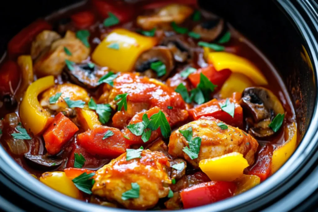 How to Make Crock Pot Chicken Cacciatore