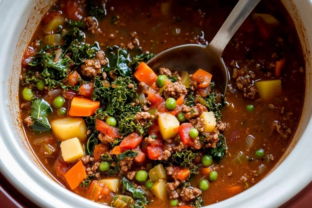 How to Make Crockpot Hamburger Soup