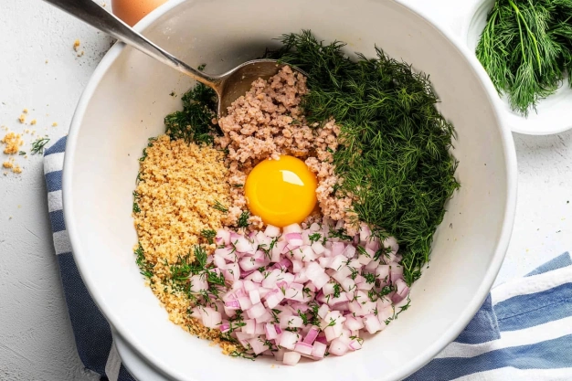 Ingredients For Greek Turkey Meatballs with Tzatziki Recipe