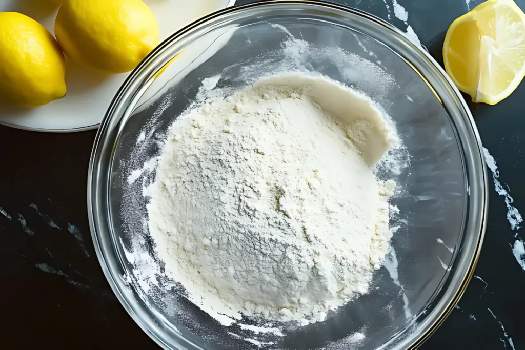 Ingredients for Lemon Crinkle Cookies