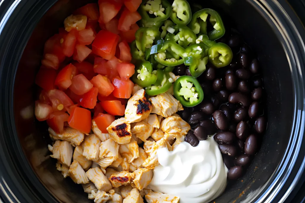 Instructions For Slow Cooker Queso Chicken Dip