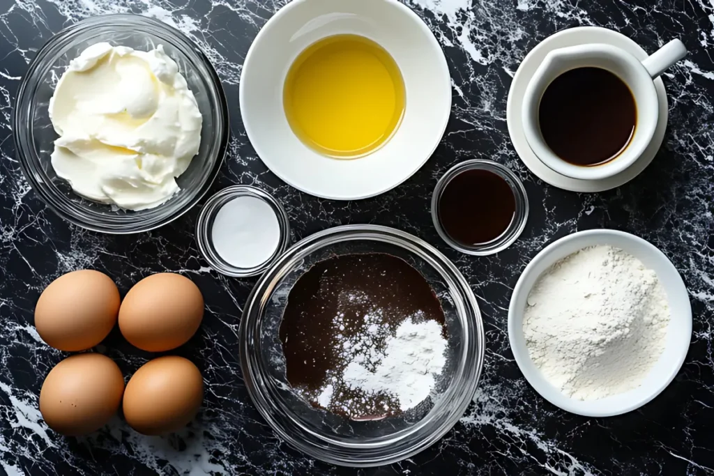 Key Ingredients For Slutty Brookie Poke Cake