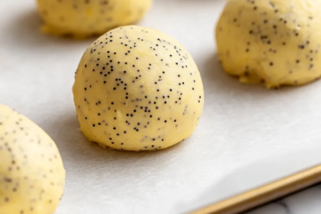 Lemon Poppy Seed Cheesecake Cookies Step-By-Step