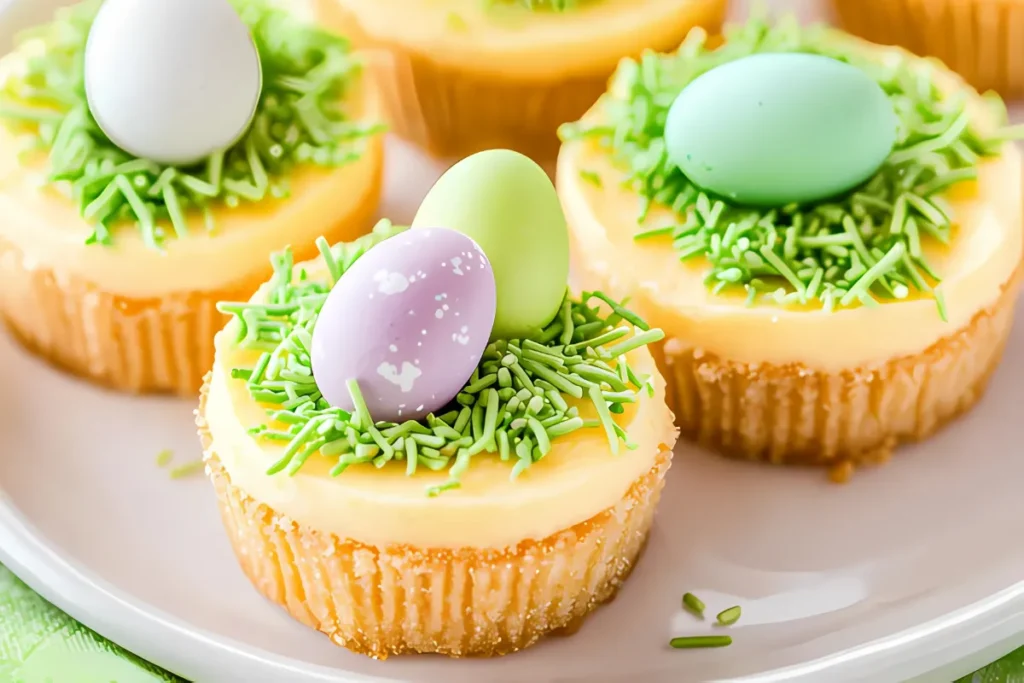 Mini Easter Cheesecakes With Cadbury Eggs