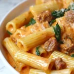 One Pot Creamy Sausage Rigatoni Recipe