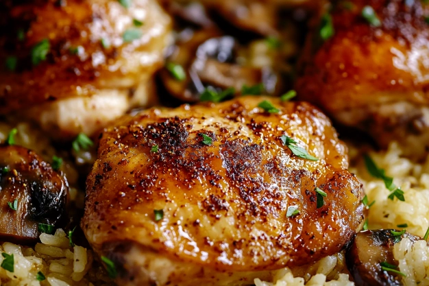 Oven Baked Chicken And Rice