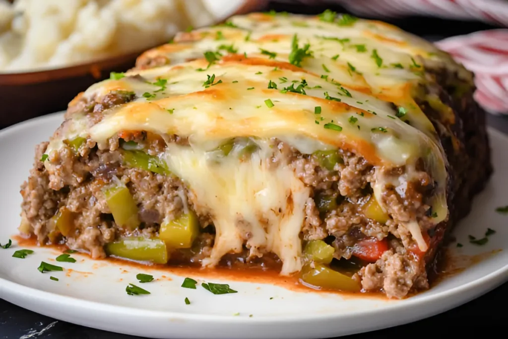 Philly Cheesesteak Meatloaf