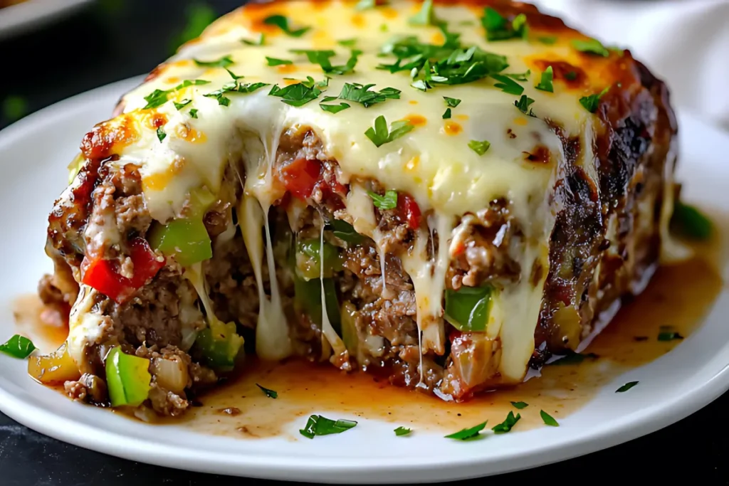 Philly Cheesesteak Meatloaf Recipe