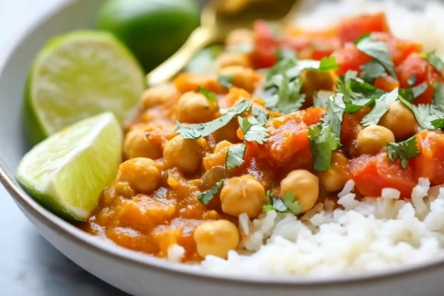 Quick Creamy Vegan Coconut Chickpea Curry