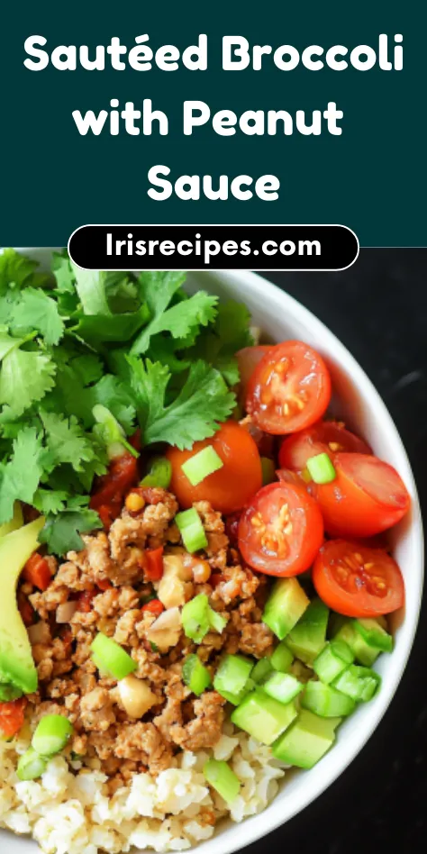 Sautéed Broccoli Peanut Sauce Delights