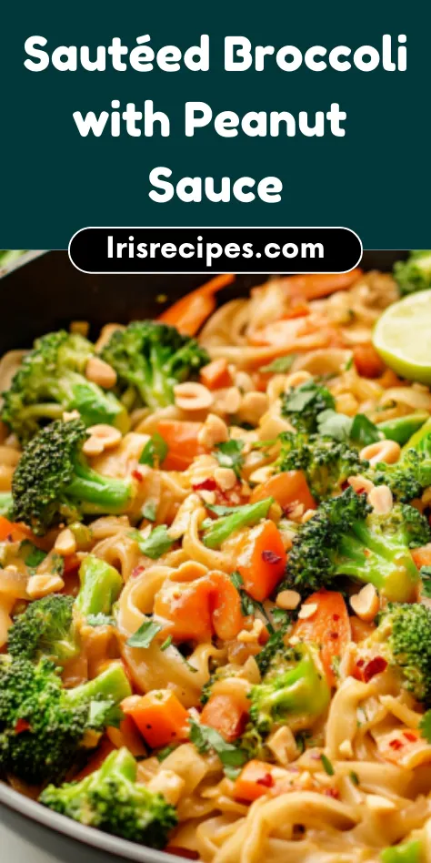 Sautéed Broccoli & Peanut Sauce Delights