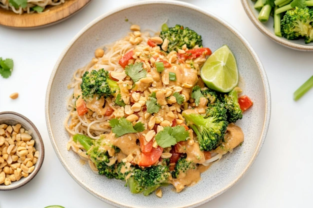 Sautéed Broccoli with Peanut Sauce Recipes