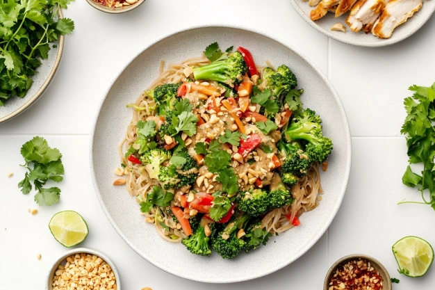 Sautéed Broccoli with Peanut Sauce