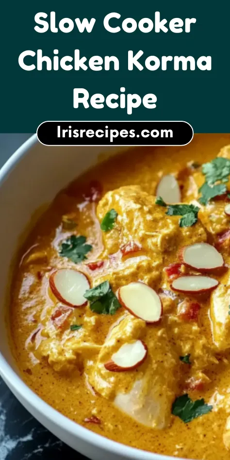 Slow Cooker Chicken Korma Creamy Delicious