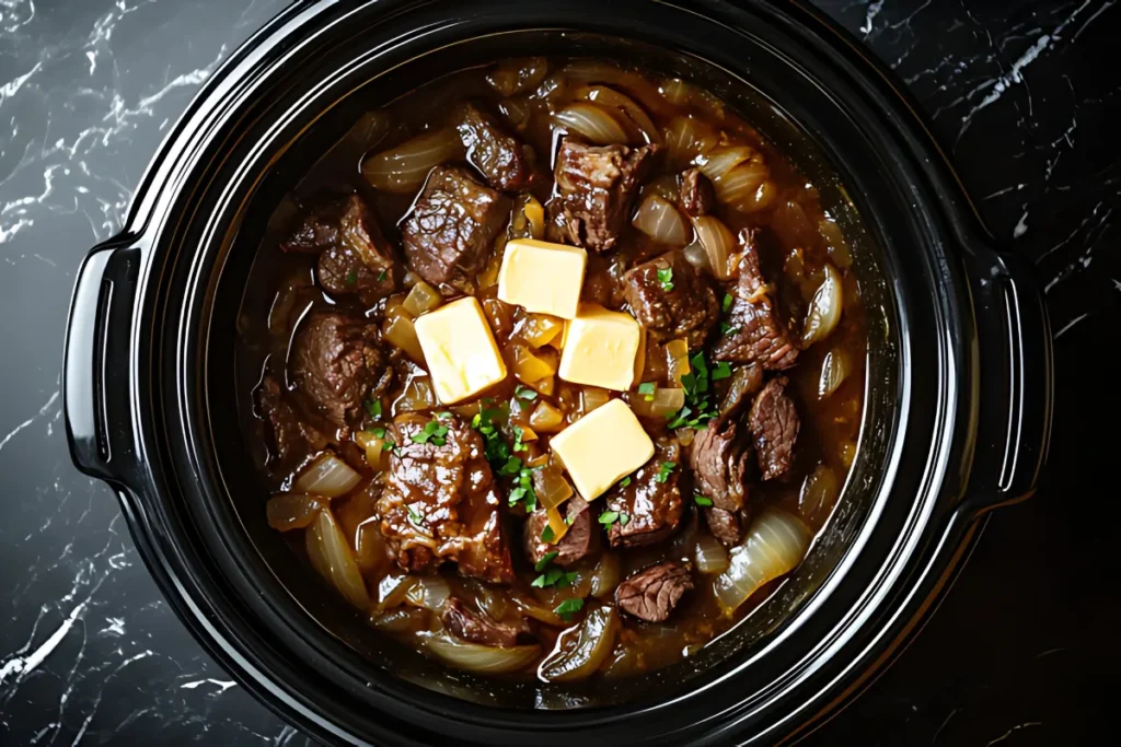 Slow Cooker French Onion Pot Roast