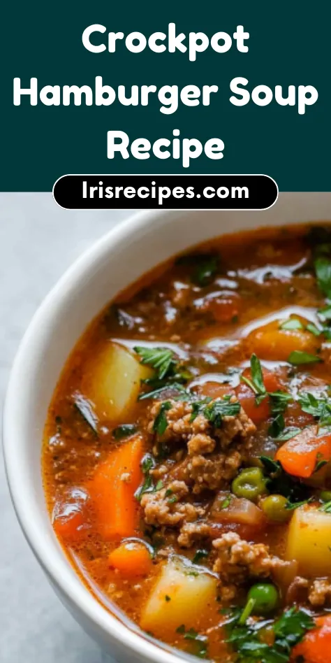 Slow Cooker Hamburger Soup Easy & Hearty Comfort Food