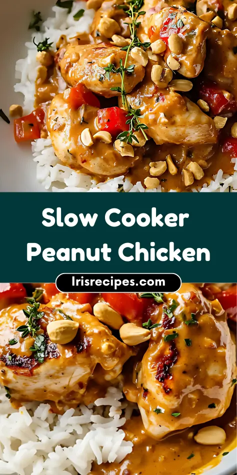 Slow Cooker Peanut Chicken Easy & Delicious