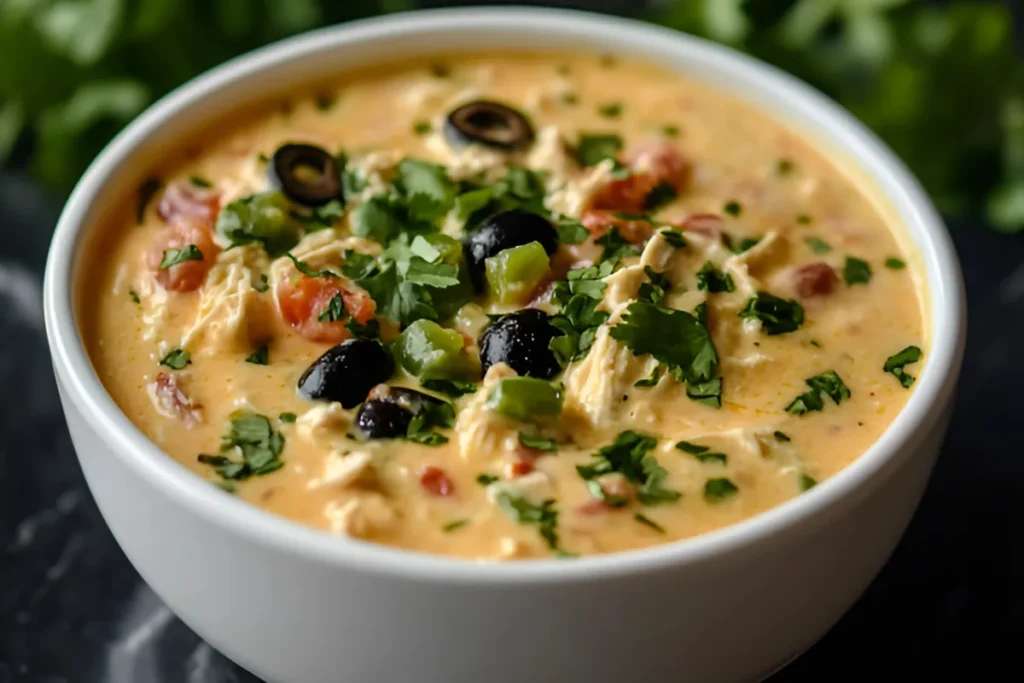 Slow Cooker Queso Chicken Dip