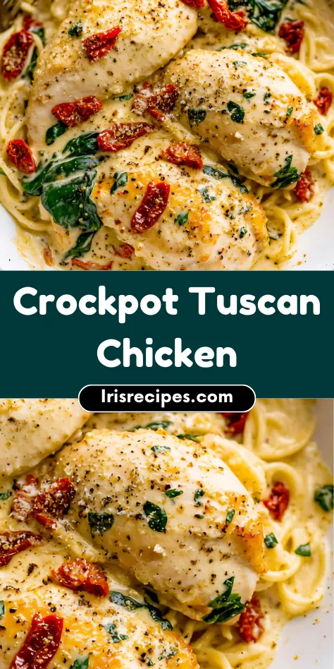 Slow Cooker Tuscan Chicken Creamy Flavorful