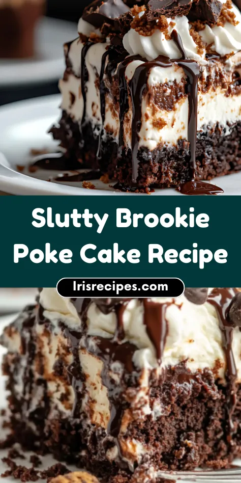 Slutty Brookie Poke Cake The Ultimate Chocolate Lover’s Dessert