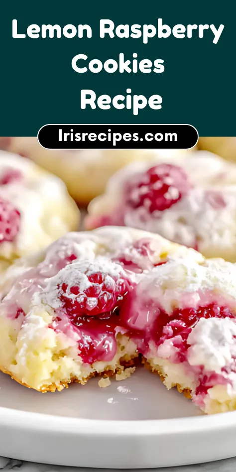 Soft & Chewy Lemon Raspberry Cookies Easy Recipe