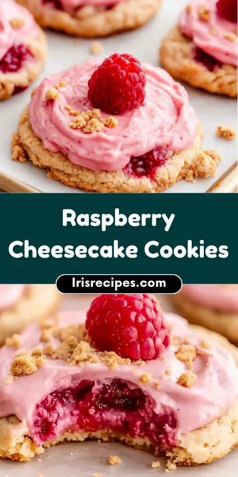 Soft & Chewy Raspberry Cheesecake Cookies Easy Recipe