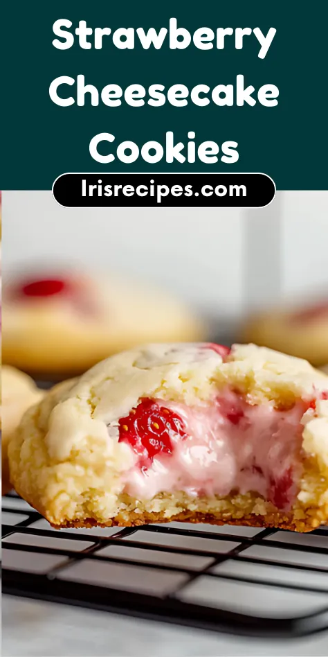 Soft & Chewy Strawberry Cheesecake Cookies