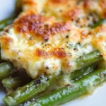 Cheesy Garlic Baked Green Beans