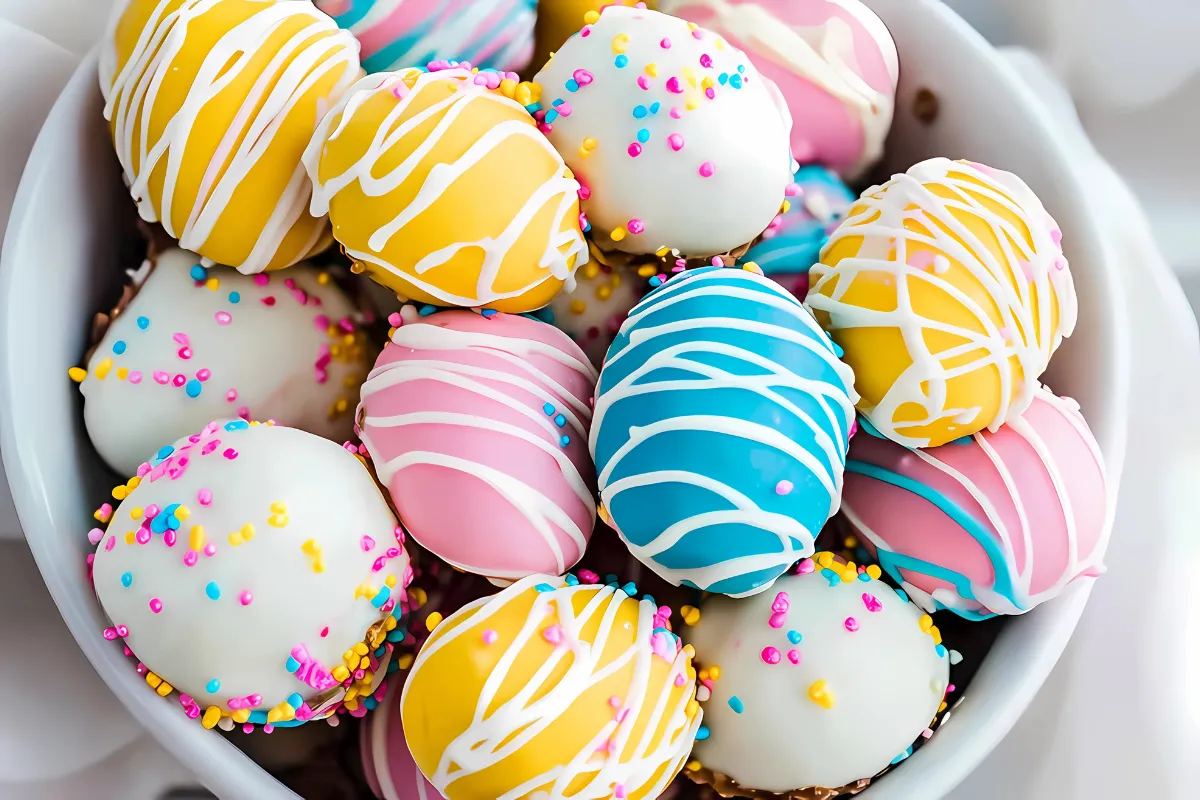 Easter Cookie Dough Truffles