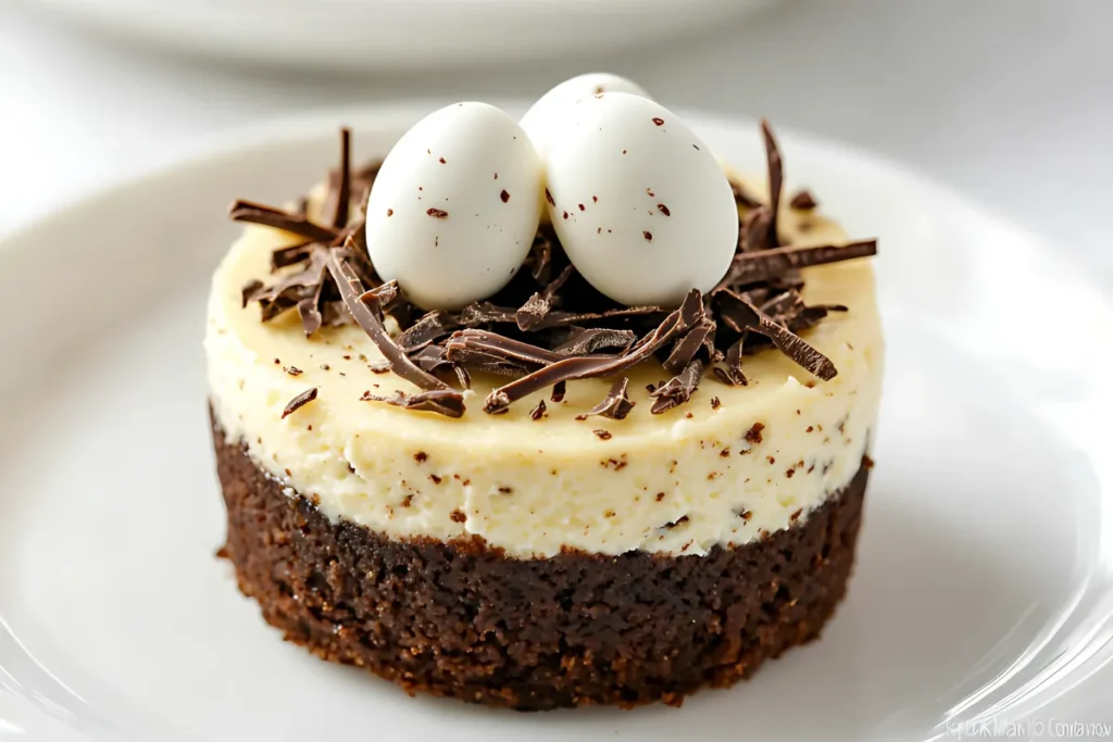 Easy Bird's Nest Mini Oreo Cheesecakes