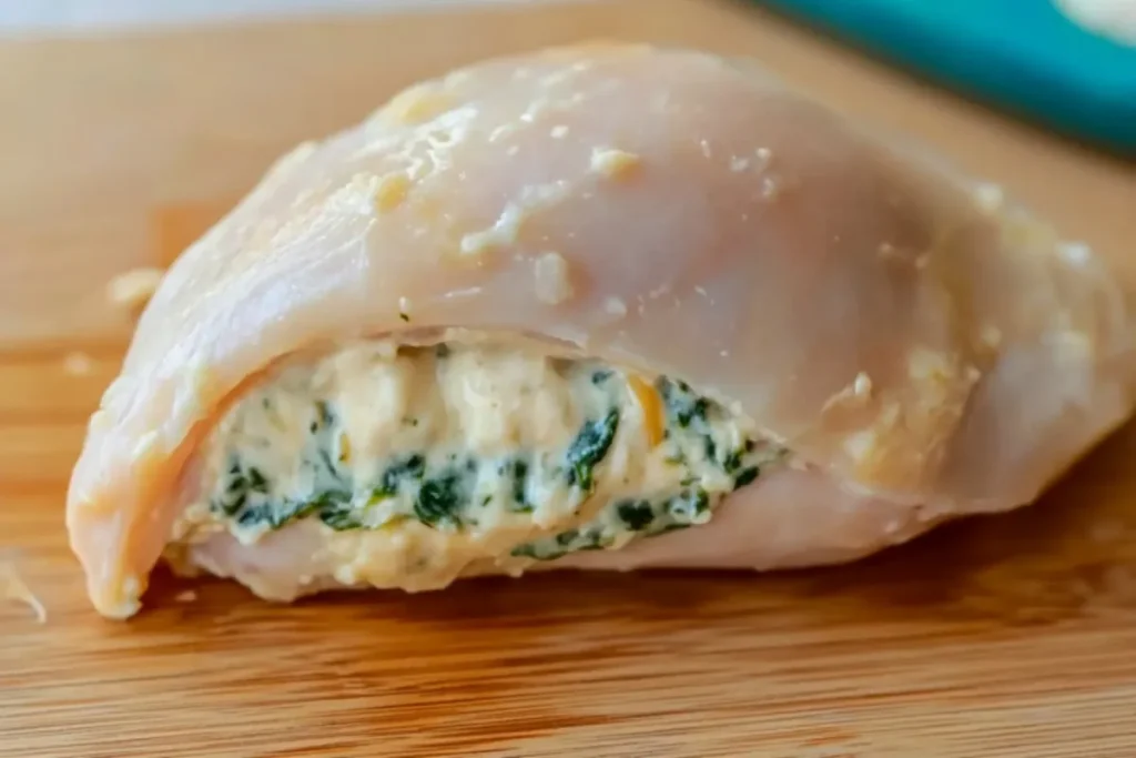 How to Make Cheesy Spinach Stuffed Chicken Breasts