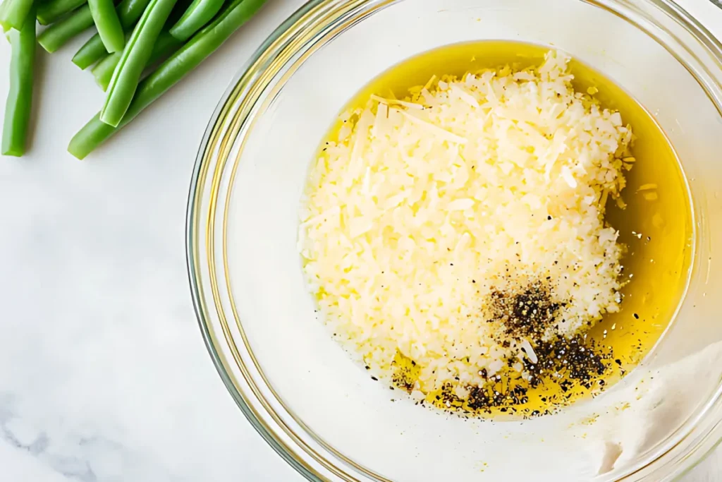 Ingredients Cheesy Garlic Baked Green Beans