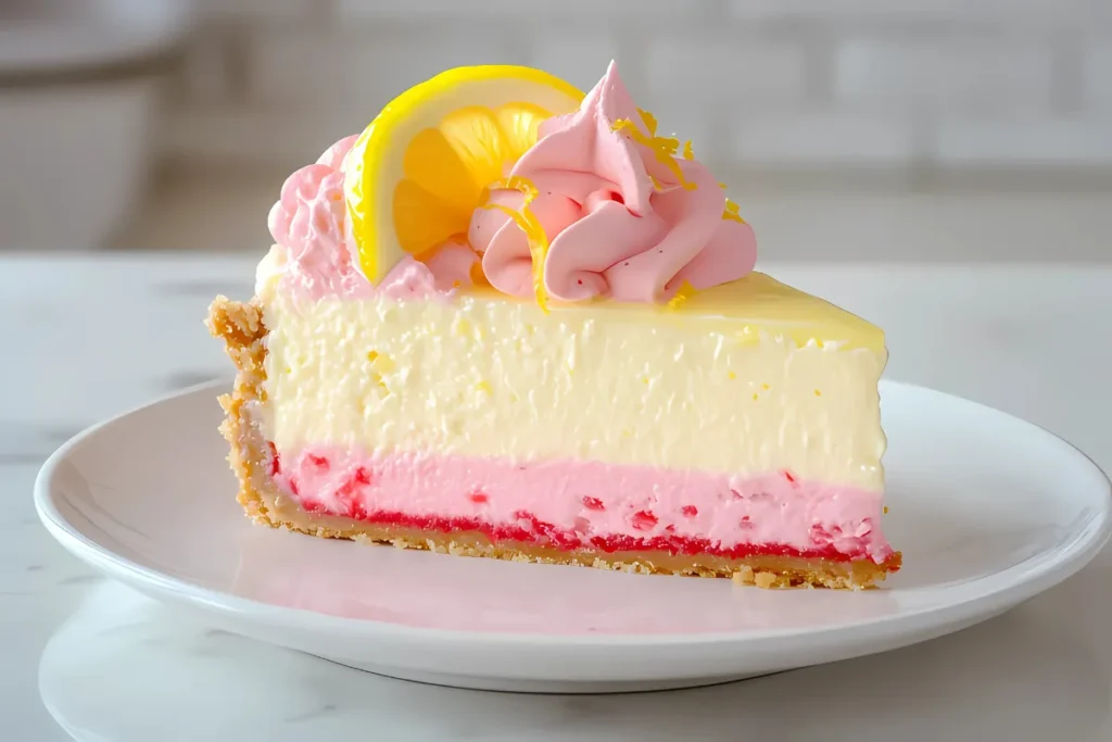 Lemon Cheesecake with Strawberry Crust Recipe