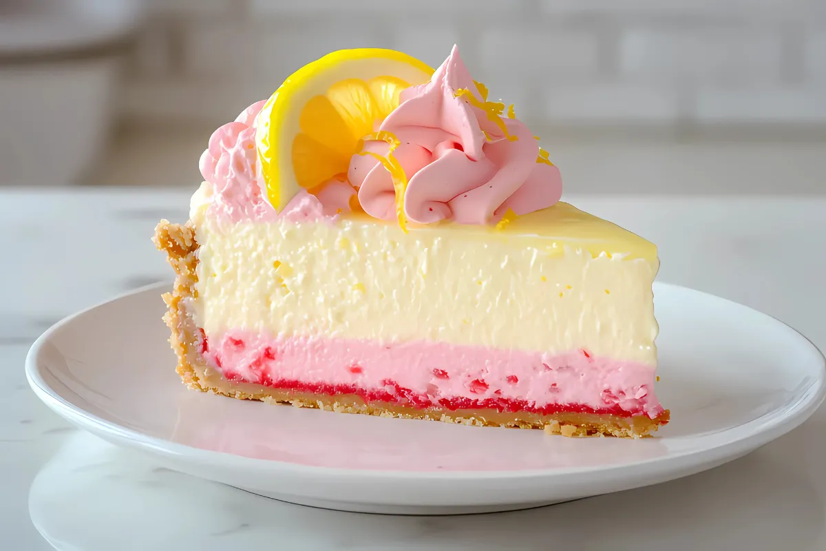 Lemon Cheesecake with Strawberry Crust Recipe