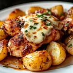 best and Easy Garlic Parm Chicken and Potatoes